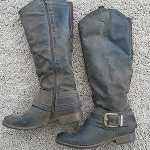 Brown Knee High Riding Boots